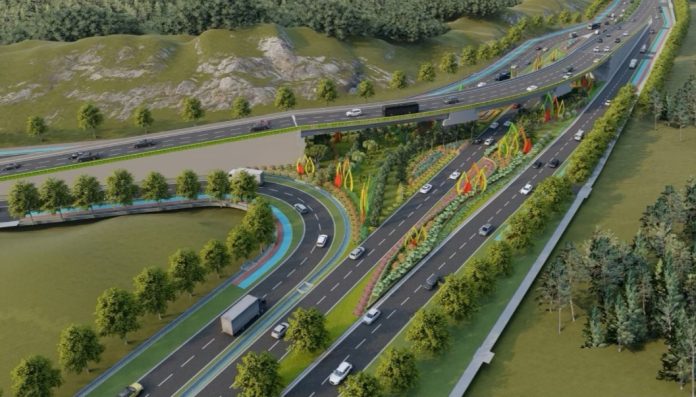 Fly Over Sei Ladi yang mulai dibangun tahun 2024 ini. Pembangunan ini, tentunya akan meningkatkan kelancaran konektivitas dan memangkas biaya logistik. (HUMAS BP BATAM)