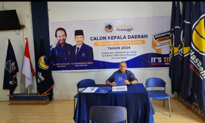 Ketua Tim Penjaringan DPW Partai NasDem Teuku Afrizal Dachlan mengatakan Dewan Perwakilan Wilayah (DPW) Partai Nasional Demokrat (Nasdem) Provinsi Kepulauan Riau (Kepri) buka penjaringan bakal calon (Bacalon) kepala daerah. (Istimewa)