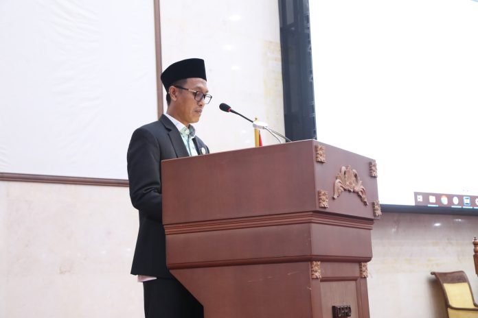 Ketua Pansus Laporan Keterangan Pertanggungjawaban (LKPJ) Wali Kota Batam, Aman menyampaikan hingga kini persoalan parkir masih menjadi masalah. (Setwan DPRD Kota Batam)