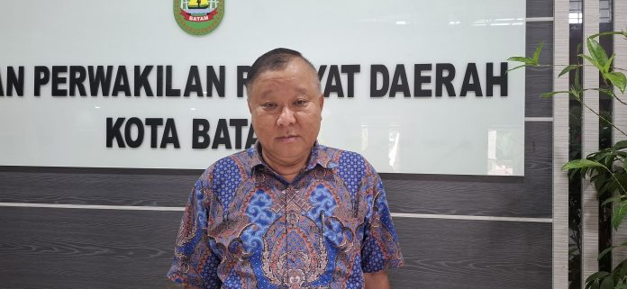 Ketua Komisi I DPRD Kota Batam, Lik Khai menyoroti masih banyaknya narkoba dari luar negeri masuk ke Kota Batam. (Roma Uly Sianturi)