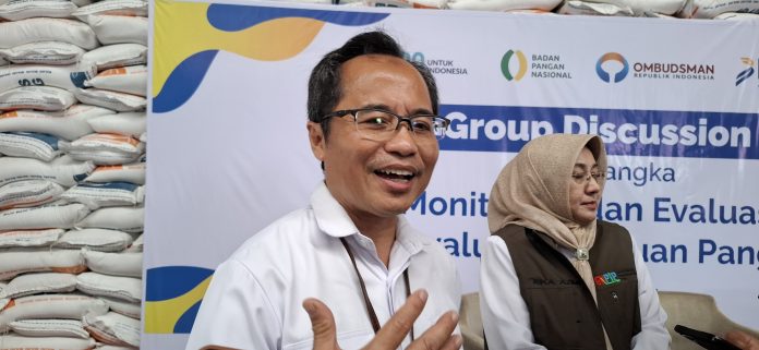 Plt Direktur Distribusi dan Cadangan Pangan Bapanas RI, Indra Wijayanto mengatakan Pemerintah Republik Indonesia menargetkan impor beras sebanyak 3,9 juta ton. (Roma Uly Sianturi)