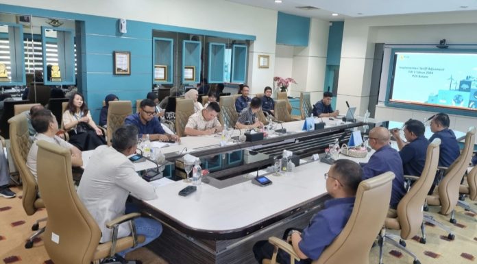 Himpunan Kawasan Industri (HKI) Kepuluan Riau (Kepri) melakukan kunjungan ke Kantor Korporat PT PLN Batam, pada Rabu (24/7/2024) lalu. (Humas PLN Batam)