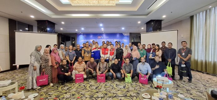 Pertamina Patra Niaga Sumbagut menggelar sosialisasi Subsidi Pertalite Tepat Sasaran bersama Komisi II DPRD Provinsi Kepri di Hotel Sahid, Kota Batam, Kepri, Kamis (29/8/2024) (uly)