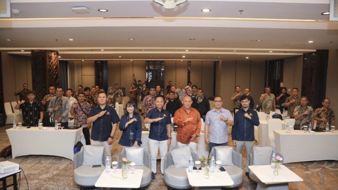 Badan Pengusahaan Batam (BP Batam) melalui melalui Biro Umum menggelar sosialisasi sekaligus pelatihan aplikasi Sistem Informasi Manajemen Aset Negara (SIMAN) V2 pada Rabu (14/8/2024) di Hotel Santika Batam Center. (Humas BP Batam)