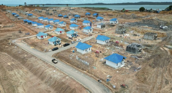BP Batam terus menggesa pengerjaan rumah baru untuk warga yang terdampak pembangunan Rempang Eco-City. (Humas BP Batam)