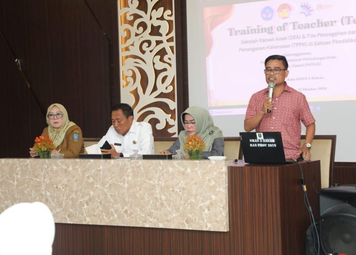 Training of Teacher (ToT) Sekolah Ramah Anak & TPPK di Satuan Pendidikan. (Diskominfo Kota Batam)