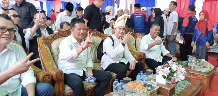 Ketua Umum Partai Solidaritas Indonesia (PSI) Kaesang Pangarep tiba di Kabupaten Karimun, Senin, (7/10/2024). (IST)