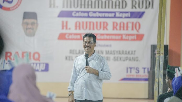 Kampanye pilkada di KSB Patam Lestari, Kecamatan Sekupang, Senin (14/10/2024) malam. (IST)