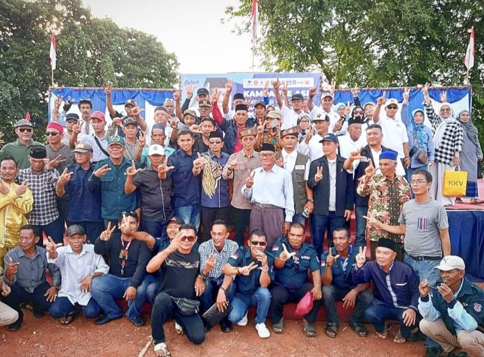 Kampanye di Pulau Terong, Kecamatan Belakangpadang, Rabu (16/10/2024) siang. (IST)