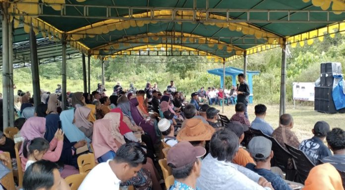 kampanye di Desa Tapau, Kecamatan Bunguran Tengah pada Jumat, (25/10/2024). (Ist)