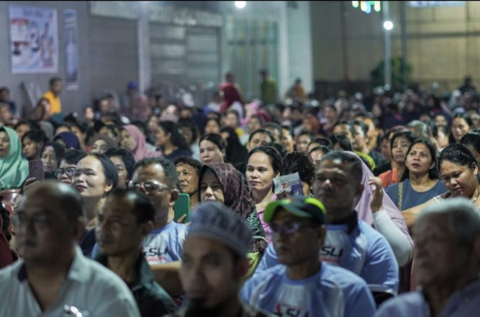 Kampanye ASLI di Pasar Aku Tahu Center, Kota Batam, pada Minggu (27/10/2024) malam. (IST)