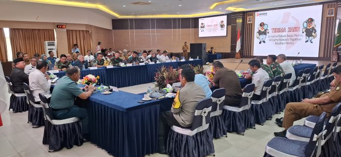 Rapat Persiapan Pilkada bersama Forkopimda di Kantor Wali Kota Batam, Lantai IV, Selasa (12/11/2024). (uly)