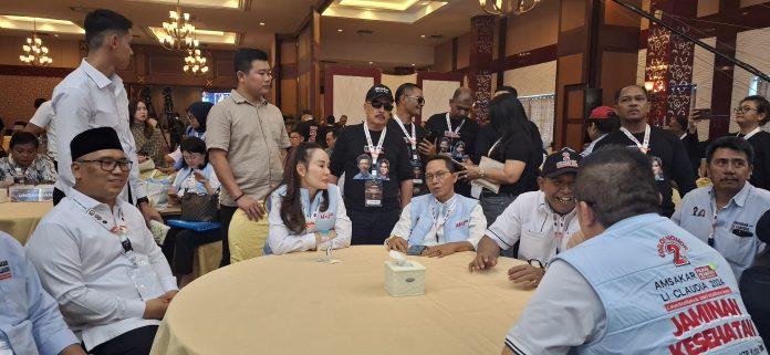 Debat publik kedua Calon Wali Kota dan Wakil Wali Kota Batam di Crown Vizta Hotel, Kota Batam, Provinsi Kepulauan Riau (Kepri) tidak dilanjutkan, Jumat (15/11/2024). (uly)