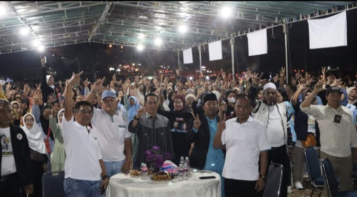 Kampanye dialogis di Tiban Lama ( Depan Minimarket Victoria dekat Jembatan) Sekupang, kemarin. (Ist)