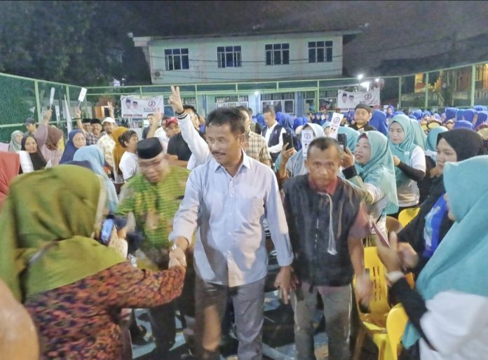 Silaturahmi dan Kampanye dialogis di fasum GMP tahap II, Kelurahan Tanjungsengkuang, Batuampar, Batam, Kamis (7/11/2024) malam. (Ist)