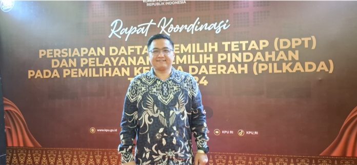Ketua Divisi Perencanaan, Data dan Informasi Komisi Pemilihan Umum (KPU) Kota Batam Adri Wislawawan mengatakan pendistribusian logistik di mulai pada (21/11/2024) mendatang. (uly)