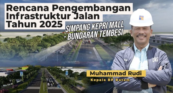 Wali Kota Batam sekalugus Kepala Badan Pengusahaan Batam H Muhammad Rudi (HMR) akan membangun pelebaran jalan dari Kepri Mall menuju Bundaran Tembesi, untuk mengurai kemacetan kawasan tersebut. (Ist)