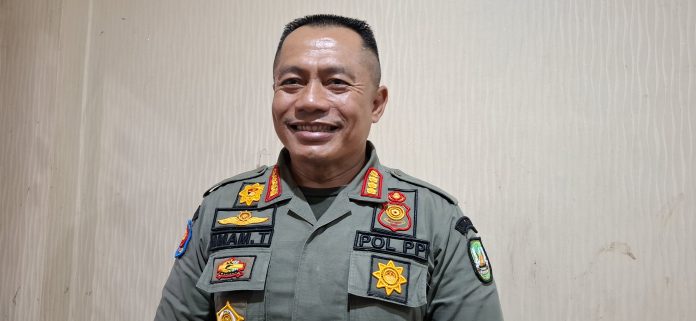 Kepala Satuan Polisi Pamong Praja (Kasatpol PP) Kota Batam progres penertiban di Tembesi Tower dilanjutkan kembali pasca Pilkada 2024. (uly)