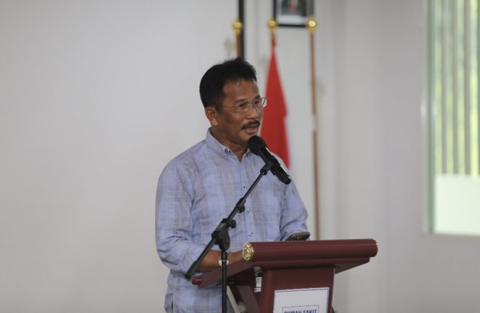 Kepala BP Batam, Muhammad Rudi, menyambut baik dan mengapresiasi kepada para pegawai yang berprestasi. (Humas BP Batam)