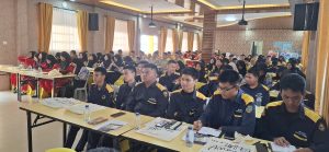 Kegiatan ini diikuti oleh sejumlah siswa/siswi SMK Negeri 7 Batam. (uly)