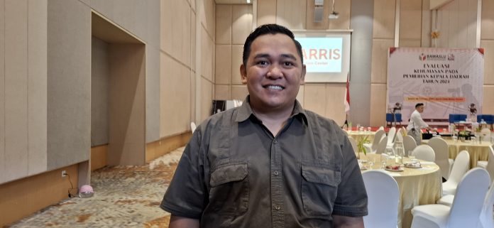 Ketua Bawaslu Kepri, Zulhadril Putra menjelaskan tugas Bawaslu pasca pemilu. (uly)