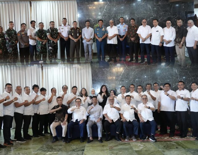 Kepala BP Batam, Muhammad Rudi menggelar silaturahmi bersama unsur Forkopimda, Selasa (11/2/2025) di Wisma Batam. (Humas BP Batam)