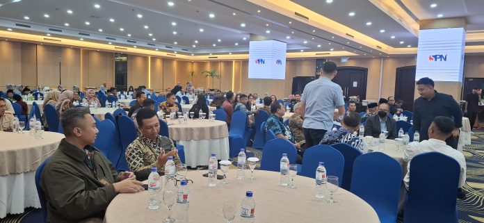 ALFI DPW Kepri dan DPC Batam menggelar buka puasa bersama di Hotel AP Premier Batam, Provinsi Kepulauan Riau, Rabu (19/3/2025). (uly)