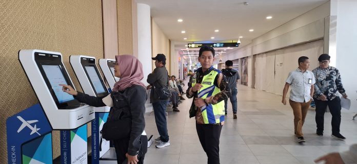 Bandara Internasional Hang Nadim Batam menyiapkan Rest Area untuk pekerja migran yang transit dan Chek In mandiri di bandara. (uly)
