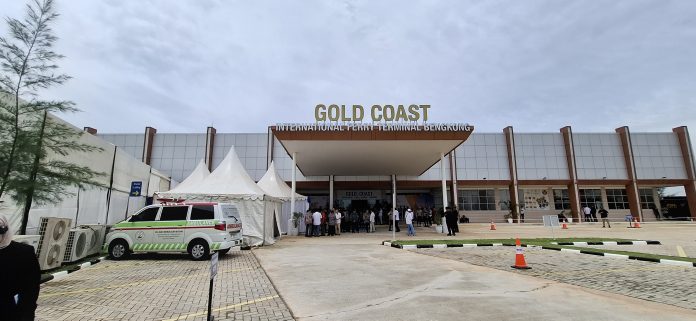 Peresmian pelabuhan internasional baru di Bengkong, Kota Batam akhirnya diresmikan, Senin (14/4/2025). Berada di Jalan Golden City Residence. (uly)