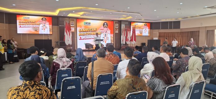 Pemko Batam menggerlar Pertemuan Stakeholder BPHTB Tahun 2025 di Aula Engku Hamidah, Lantai IV, Kantor Wali Kota Batam, Kamis (17/4/2025). (uly)
