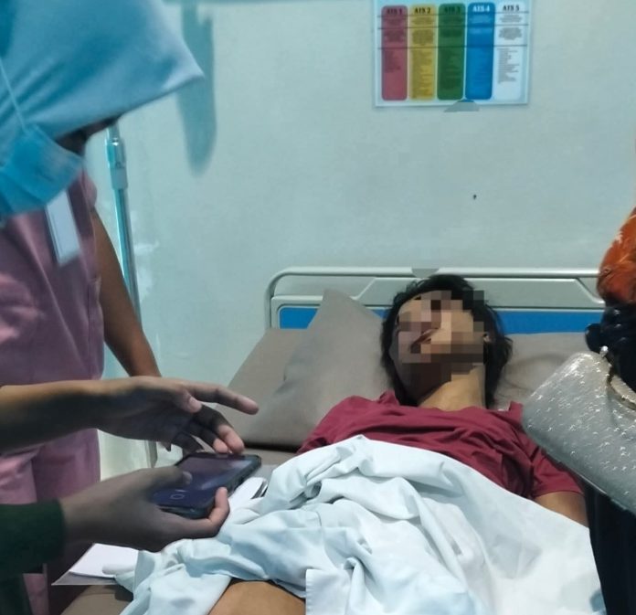 Luka lebam di wajah dan tubuh menjadi saksi bisu kekerasan yang dialami Intan (19), seorang Asisten Rumah Tangga (ART) asal NTT. (Istimewa)