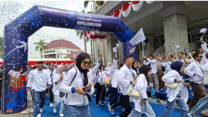 Kantor Perwakilan BI Kepri gelar Opening QRIS Jelajah Budaya Indonesia Kepulauan Riau di Halaman Kantor BI Kepri Batam Center, Sabtu (23/8/2025). (uly)