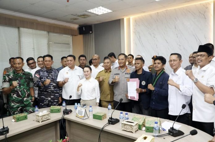 Wali Kota Batam Amsakar Achmad menegaskan bahwa audiensi ini wujud apresiasi pemerintah terhadap peran mahasiswa. (Istimewa)