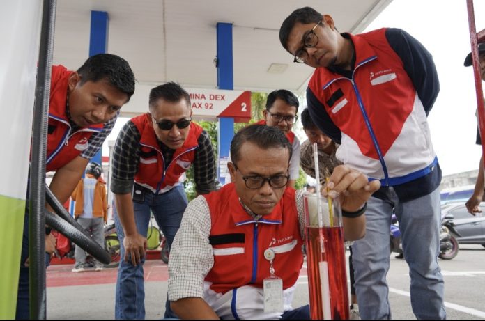 Pertamina Patra Niaga Regional Sumbagut memperkuat komitmennya menjaga mutu pelayanan dan memastikan operasional SPBU berjalan sesuai standar. (Istimewa)