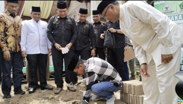 BWI Kota Batam resmi gelar Groundbreaking Rumah Qur’an di Jalan Mc.Dermot No. 2, Tiban Indah, Kecamatan Sekupang, Kota Batam, Kepri. (uly)