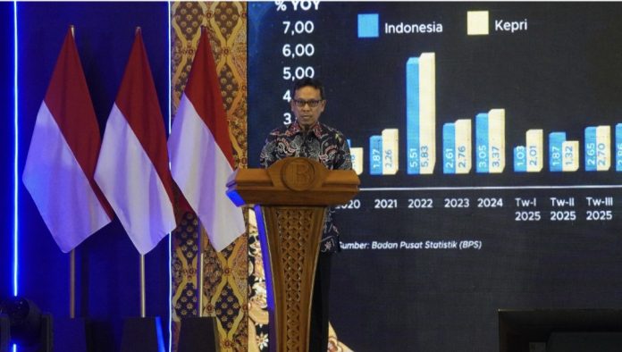 Deputi Direktur Kepala Perwakilan Bank Indonesia Provinsi Kepri, Ardhienus, menegaskan bahwa terkendalinya inflasi tidak terlepas dari kuatnya koordinasi Tim Pengendalian Inflasi Daerah (TPID) di tingkat provinsi maupun kabupaten/kota. (Istimewa)