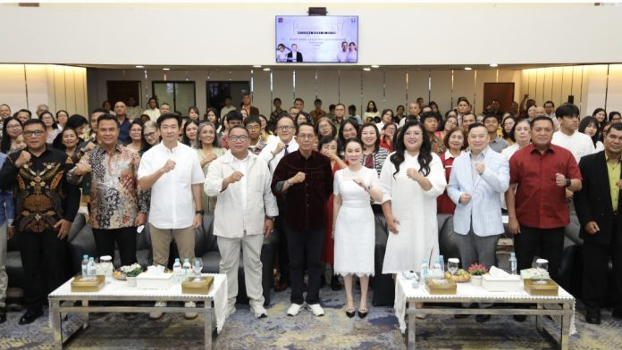 Persekutuan Doa BP Batam, menyelenggarakan Perayaan Natal Bersama di Balairungsari dan Selasar Bida Utama BP Batam, Sabtu (6/12/2025). (Humas BP Batam)