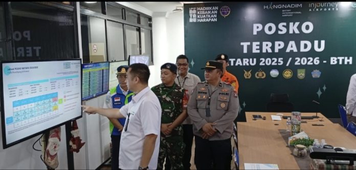 PT BIB resmi mendirikan Posko Terpadu Angkutan Udara Natal dan Tahun Baru (Nataru) di Bandara Internasional Hang Nadim Batam. (uly)