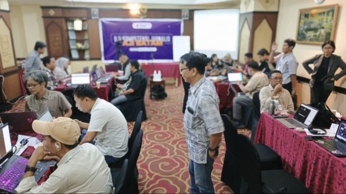Aliansi Jurnalis Independen (AJI) Batam menggelar UKJ selama dua hari, Sabtu dan Minggu (20–21/12/2025), di Hotel PIH Batam. (Istimewa)