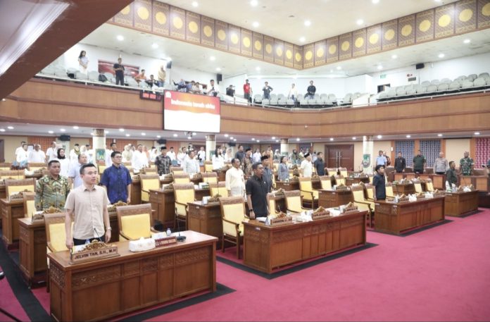 DPRD Kota Batam gelar rapat paripurna perdana Tahun 2026, Rabu (7/1/2026) dipimpin Ketua DPRD Kota Batam, Muhammad Kamaluddin. (Setwan DPRD Kota Batam)