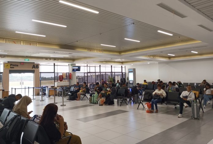Periode libur Imlek dan menjelang Ramadan 2026 terjadi peningkatan trafik penerbangan di Bandara Internasional Hang Nadim. (Istimewa)
