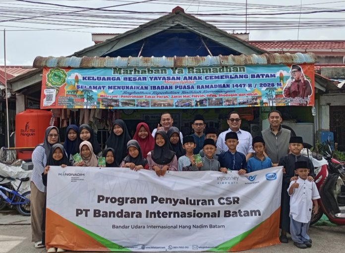 PT BIB menyalurkan bantuan kepada dua panti asuhan di Kota Batam melalui program Corporate Social Responsibility (CSR), Senin (9/3/2026). (Istimewa)