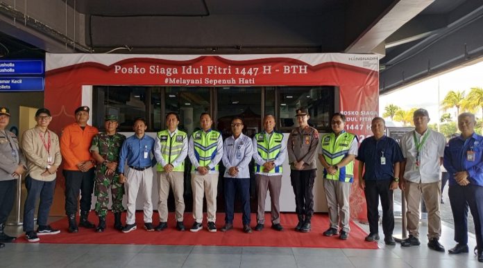 PT Bandara Internasional Batam resmi mengaktifkan Posko Terpadu Angkutan Lebaran 1447H/2026M di Bandar Udara Internasional Hang Nadim Batam. (Istimewa)