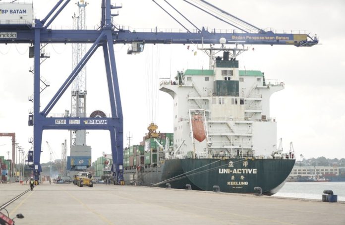 BP Batam catat volume bongkar muat peti kemas meningkat sebesar 12% dari sebelumnya 166 TEUs, menjadi 187 ribu TEUs. (Istimewa)