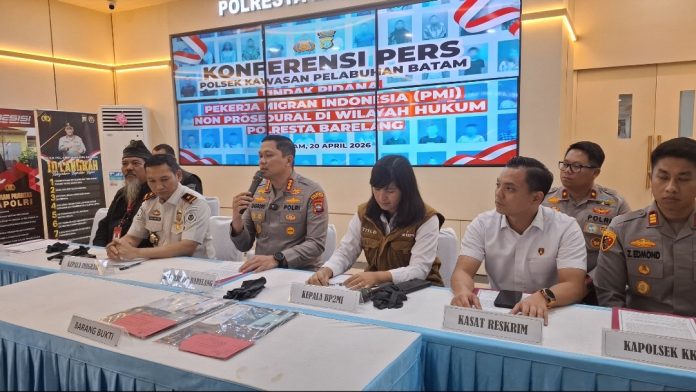 Polresta Barelang mengungkap dan mencegah keberangkatan 167 calon PMI ilegal ke Malaysia kurun waktu Januari hingga April 2026. (uly)
