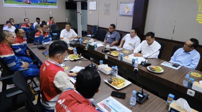 Pertamina melalui FT Sei Siak menerima kunjungan kerja Komisaris Utama bersama jajaran Dewan Komisaris dalam agenda MWT, Selasa (21/4/2026). (Istimewa)