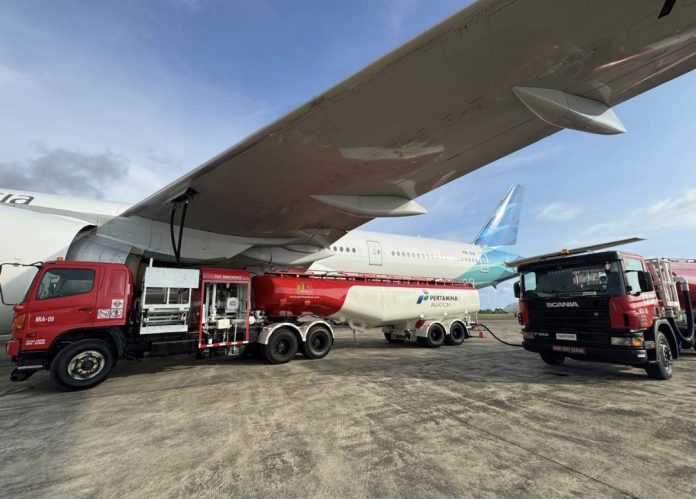 Pertamina berkomitmen mendukung kelancaran penerbangan haji tahun 2026 memastikan ketahanan stok serta keandalan operasional di wilayah Sumbagut. (Istimewa)