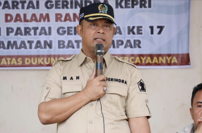 Ketua DPD Gerindra Kepulauan Riau, Iman Sutiawan, mengajak masyarakat menyikapi polemik pernyataan Wakil Wali Kota Batam sekaligus Wakil Kepala BP Batam, Li Claudia Chandra, secara utuh dan tidak terburu-buru menarik kesimpulan. (Istimewa)