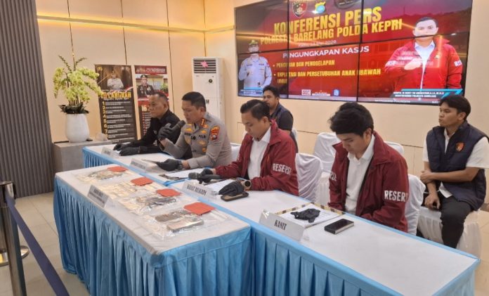 Kasus pencurian sepeda motor terhadap seorang korban berkebutuhan khusus tunarungu berhasil diungkap Satreskrim Polresta Barelang, Rabu (13/5/2026). (uly)