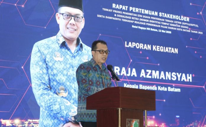 Bapenda Kota Batam gelar pertemuan dengan stakeholder terkait proses penerbitan izin usaha penyediaan tenaga listrik di Hotel Nagoya Hill Batam, Batam, Rabu (13/5/2026). (Istimewa)